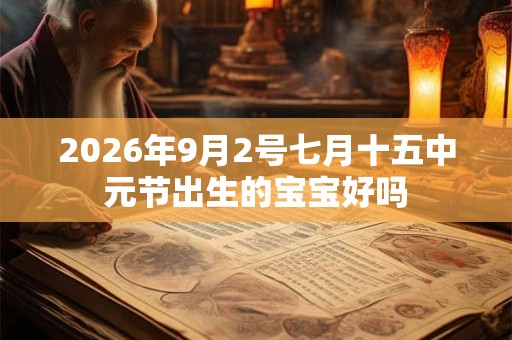 2026年9月2号七月十五中元节出生的宝宝好吗 2026年9月2号七月十五中元节出生的宝宝好吗