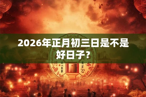 2026年正月初三日是不是好日子？