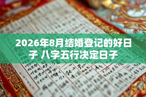 2026年8月结婚登记的好日子 八字五行决定日子 2026年8月结婚登记的好日子 八字五行决定日子