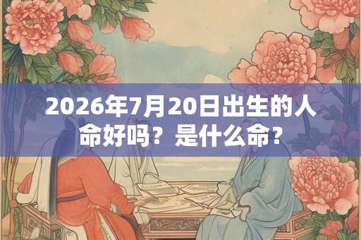 2026年7月20日出生的人命好吗?是什么命? 2026年7月20日出生的人命好吗?是什么命?