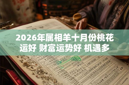 2026年属相羊十月份桃花运好 财富运势好 机遇多