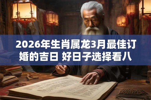 2026年生肖属龙3月最佳订婚的吉日 好日子选择看八字 2026年生肖属龙3月最佳订婚的吉日 好日子选择看八字