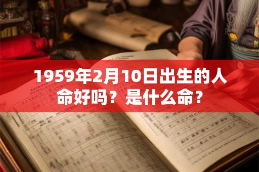 1959年2月10日出生的人命好吗?是什么命? 1959年2月10日出生的人命好吗?是什么命?