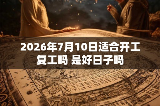2026年7月10日适合开工复工吗 是好日子吗 2026年7月10日适合开工复工吗 是好日子吗