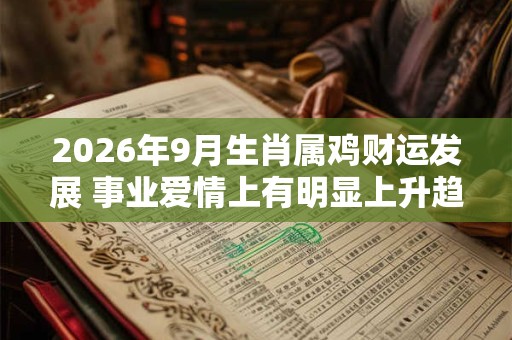 2026年9月生肖属鸡财运发展 事业爱情上有明显上升趋势 2026年9月生肖属鸡财运发展 事业爱情上有明显上升趋势