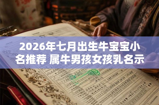 2026年七月出生牛宝宝小名推荐 属牛男孩女孩乳名示例 2026年七月出生牛宝宝小名推荐 属牛男孩女孩乳名示例