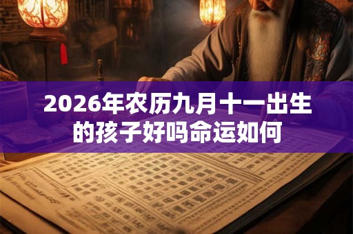 2026年农历九月十一出生的孩子好吗命运如何 2026年农历九月十一出生的孩子好吗命运如何