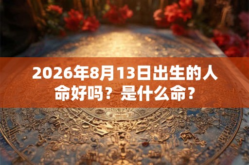 2026年8月13日出生的人命好吗？是什么命？