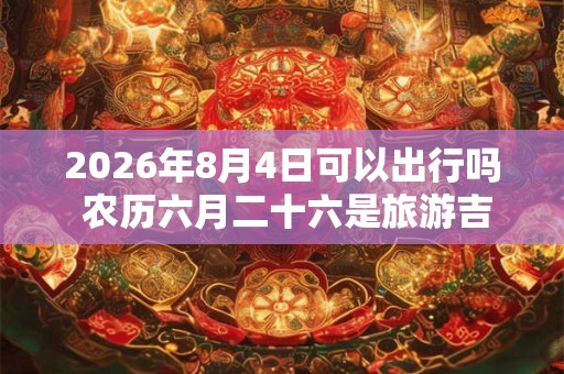 2026年8月4日可以出行吗 农历六月二十六是旅游吉日吗 2026年8月4日可以出行吗 农历六月二十六是旅游吉日吗
