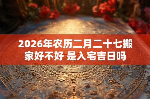 2026年农历二月二十七搬家好不好 是入宅吉日吗 2026年农历二月二十七搬家好不好 是入宅吉日吗