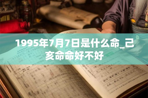 1995年7月7日是什么命_己亥命命好不好 1995年7月7日是什么命_己亥命命好不好