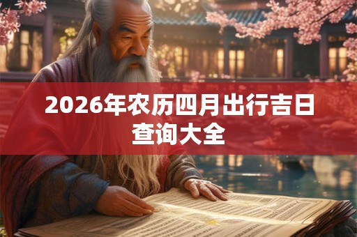 2026年农历四月出行吉日查询大全 2026年农历四月出行吉日查询大全