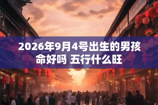 2026年9月4号出生的男孩命好吗 五行什么旺 2026年9月4号出生的男孩命好吗 五行什么旺