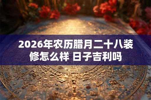 2026年农历腊月二十八装修怎么样 日子吉利吗