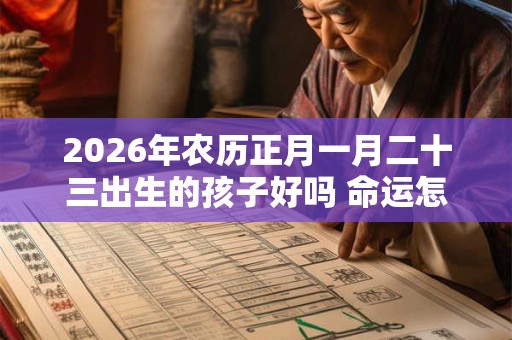2026年农历正月一月二十三出生的孩子好吗 命运怎么样