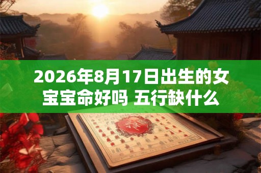 2026年8月17日出生的女宝宝命好吗 五行缺什么