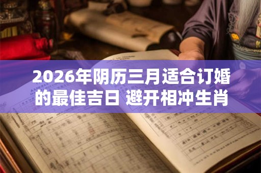 2026年阴历三月适合订婚的最佳吉日 避开相冲生肖 2026年阴历三月适合订婚的最佳吉日 避开相冲生肖