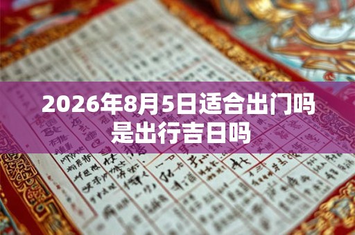 2026年8月5日适合出门吗 是出行吉日吗 2026年8月5日适合出门吗 是出行吉日吗