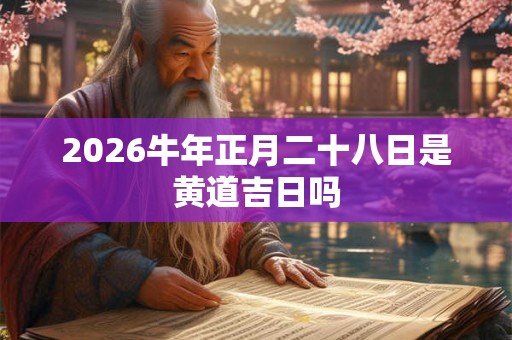 2026牛年正月二十八日是黄道吉日吗 2026牛年正月二十八日是黄道吉日吗
