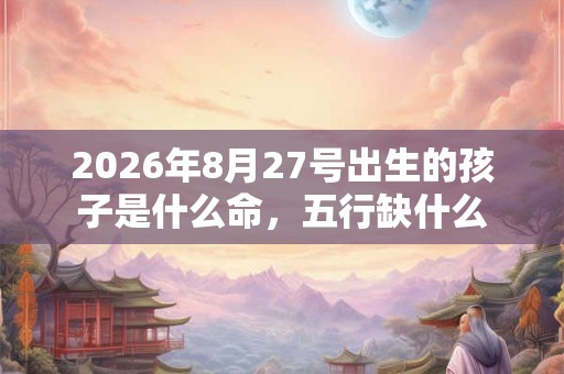 2026年8月27号出生的孩子是什么命，五行缺什么