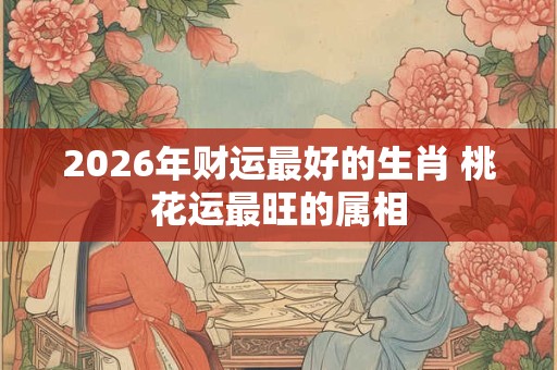 2026年财运最好的生肖 桃花运最旺的属相