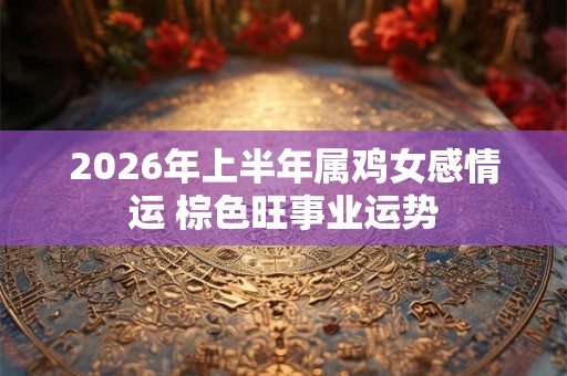 2026年上半年属鸡女感情运 棕色旺事业运势 2026年上半年属鸡女感情运 棕色旺事业运势