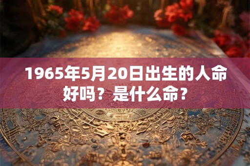 1965年5月20日出生的人命好吗?是什么命? 1965年5月20日出生的人命好吗?是什么命?