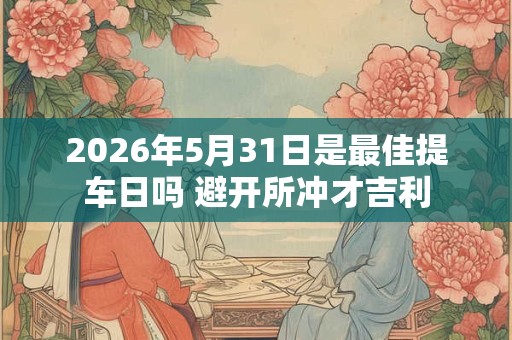 2026年5月31日是最佳提车日吗 避开所冲才吉利 2026年5月31日是最佳提车日吗 避开所冲才吉利
