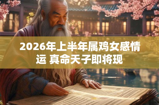 2026年上半年属鸡女感情运 真命天子即将现 2026年上半年属鸡女感情运 真命天子即将现