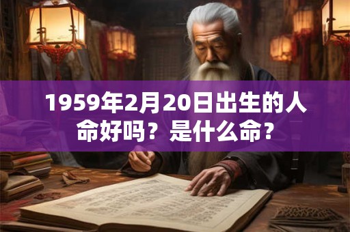 1959年2月20日出生的人命好吗?是什么命? 1959年2月20日出生的人命好吗?是什么命?
