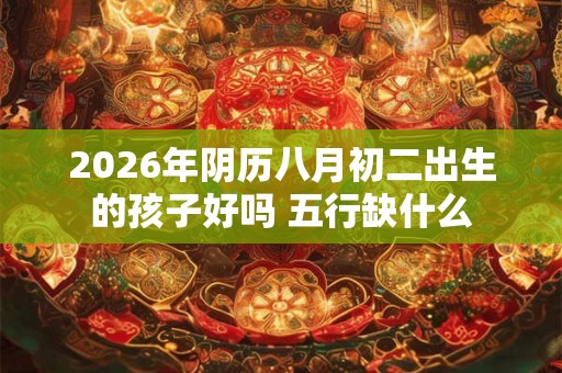 2026年阴历八月初二出生的孩子好吗 五行缺什么 2026年阴历八月初二出生的孩子好吗 五行缺什么