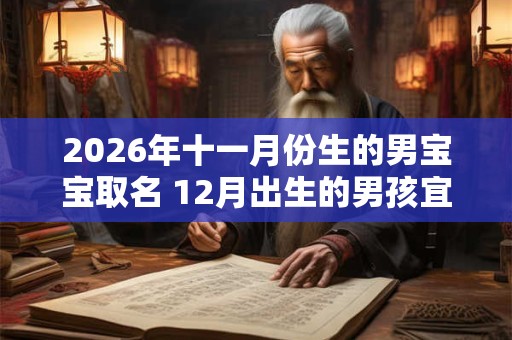 2026年十一月份生的男宝宝取名 12月出生的男孩宜用字 2026年十一月份生的男宝宝取名 12月出生的男孩宜用字