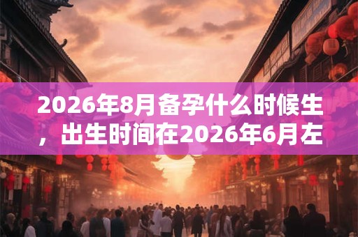2026年8月备孕什么时候生,出生时间在2026年6月左右 2026年8月备孕什么时候生,出生时间在2026年6月左右