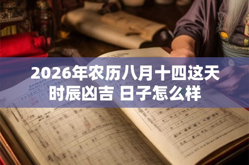 2026年农历八月十四这天时辰凶吉 日子怎么样