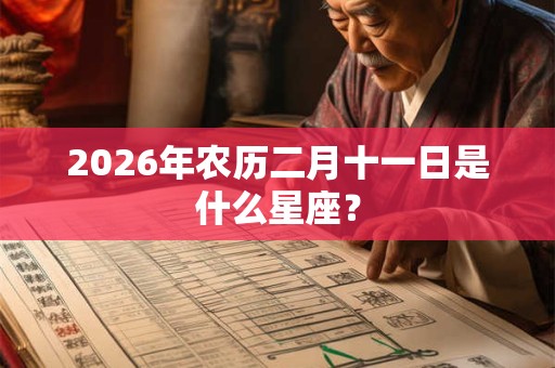 2026年农历二月十一日是什么星座? 2026年农历二月十一日是什么星座?