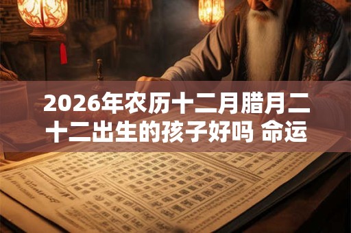 2026年农历十二月腊月二十二出生的孩子好吗 命运怎么样