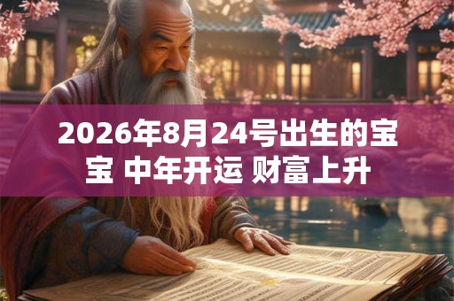 2026年8月24号出生的宝宝 中年开运 财富上升 2026年8月24号出生的宝宝 中年开运 财富上升
