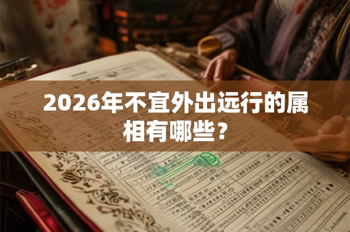 2026年不宜外出远行的属相有哪些？
