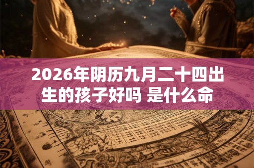 2026年阴历九月二十四出生的孩子好吗 是什么命 2026年阴历九月二十四出生的孩子好吗 是什么命