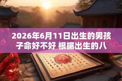 2026年6月11日出生的男孩子命好不好 根据出生的八字取名字 2026年6月11日出生的男孩子命好不好 根据出生的八字取名字