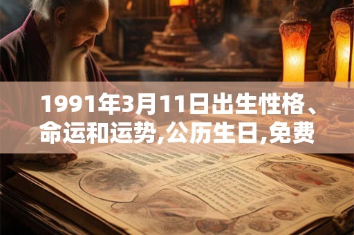1991年3月11日出生性格、命运和运势,公历生日,免费算命