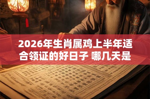 2026年生肖属鸡上半年适合领证的好日子 哪几天是吉日 2026年生肖属鸡上半年适合领证的好日子 哪几天是吉日