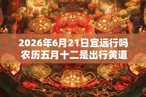 2026年6月21日宜远行吗 农历五月十二是出行黄道吉日吗