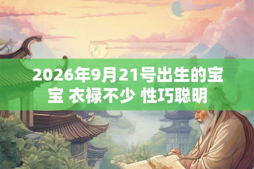 2026年9月21号出生的宝宝 衣禄不少 性巧聪明 2026年9月21号出生的宝宝 衣禄不少 性巧聪明
