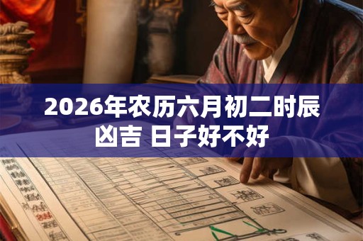 2026年农历六月初二时辰凶吉 日子好不好 2026年农历六月初二时辰凶吉 日子好不好