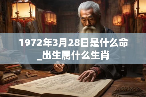 1972年3月28日是什么命_出生属什么生肖 1972年3月28日是什么命_出生属什么生肖