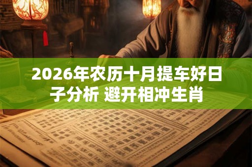 2026年农历十月提车好日子分析 避开相冲生肖