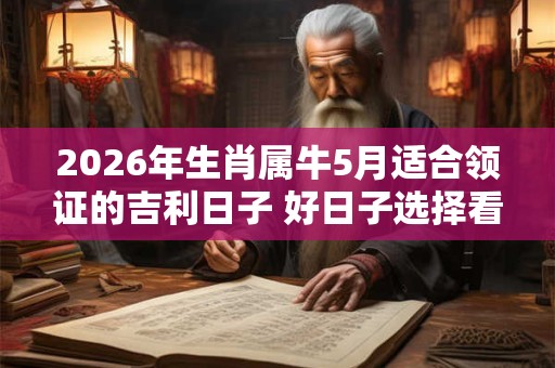 2026年生肖属牛5月适合领证的吉利日子 好日子选择看八字 2026年生肖属牛5月适合领证的吉利日子 好日子选择看八字
