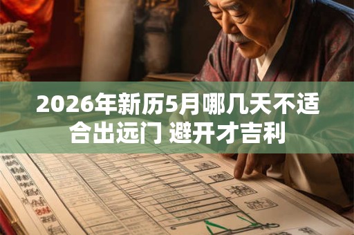 2026年新历5月哪几天不适合出远门 避开才吉利 2026年新历5月哪几天不适合出远门 避开才吉利