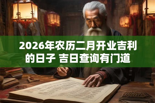 2026年农历二月开业吉利的日子 吉日查询有门道 2026年农历二月开业吉利的日子 吉日查询有门道